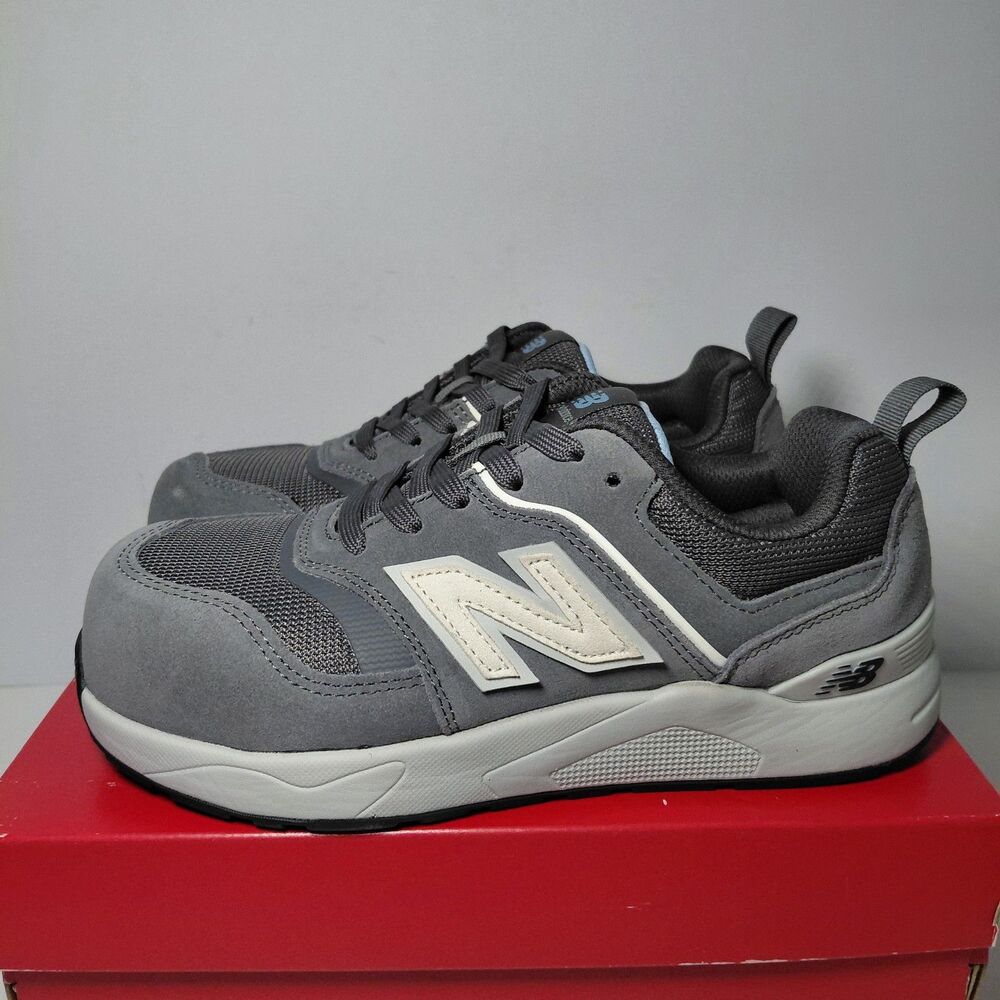 New Balance Women's 6.5D Grey Elite Lite EH Work Shoes Comp Safety Toe LM5-5